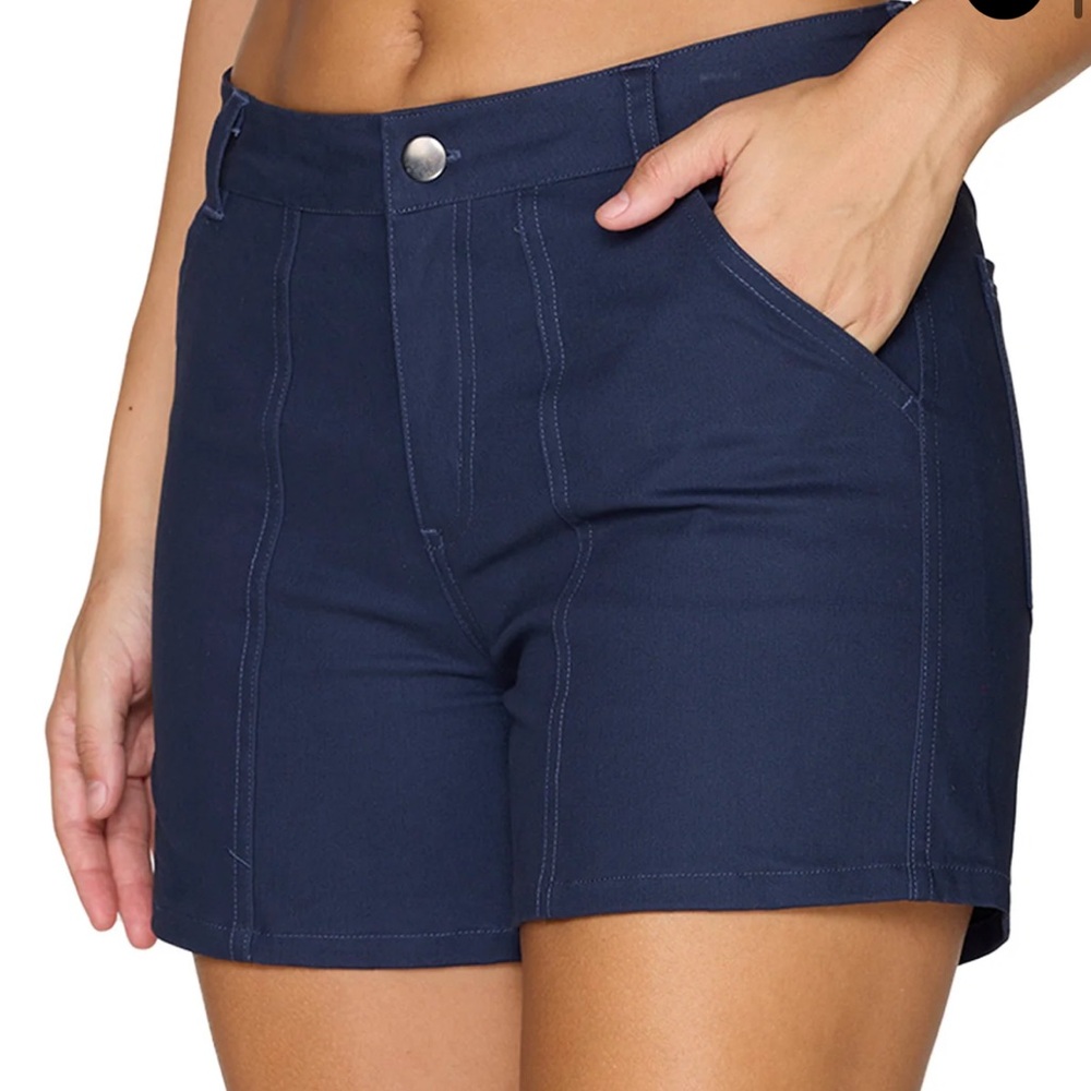 Blue Shorts with Tailored Fit and Mid-Thigh Length. NWT size small.